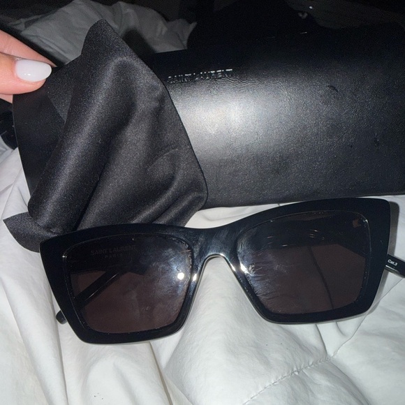 Saint Laurent Black Square Sunglasses main image 3